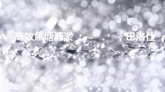 高效魚塘清淤，巴洛仕設備助力生態(tài)養(yǎng)殖